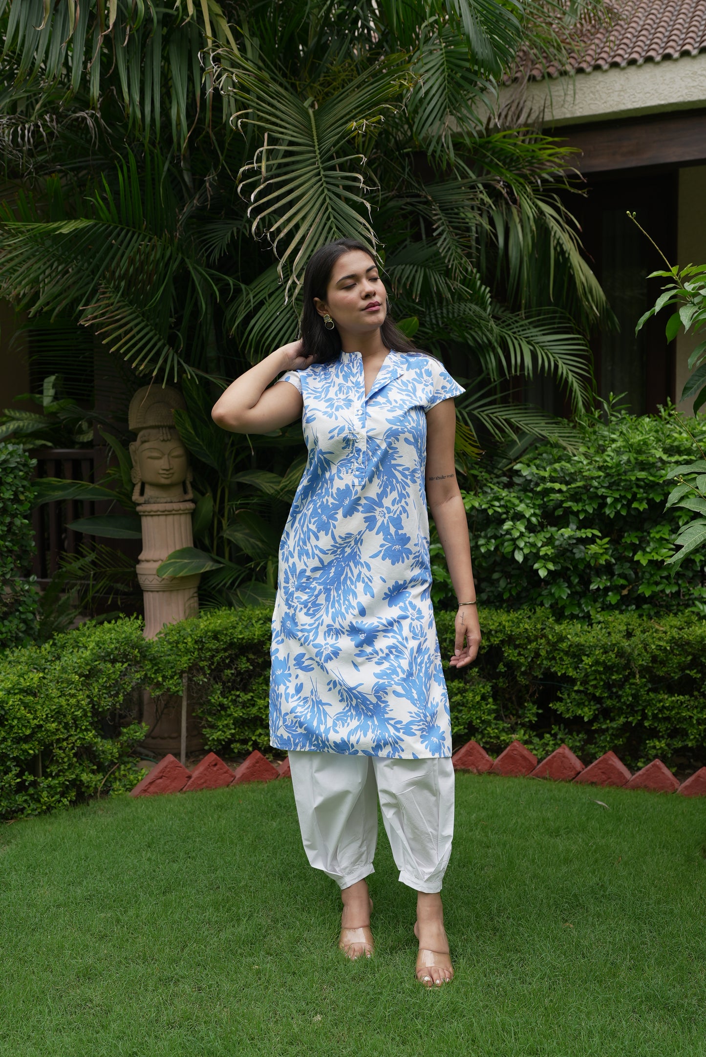 Daisy Kurta - Printed Blue