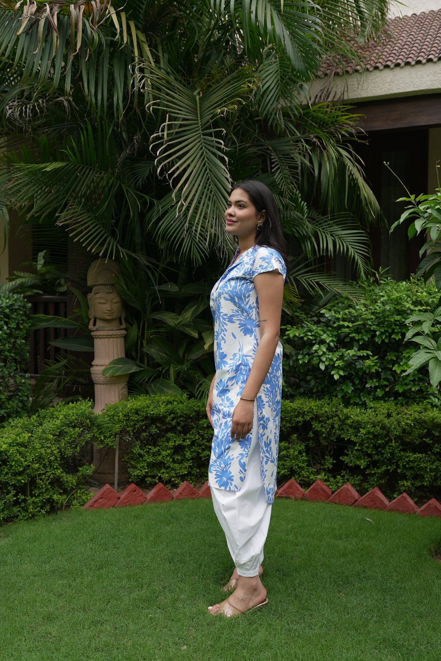 Daisy Kurta - Printed Blue