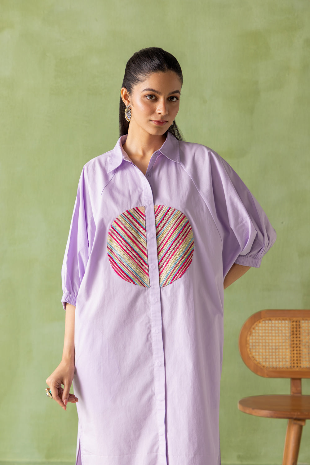 Dia Dress Lavender Split Circle