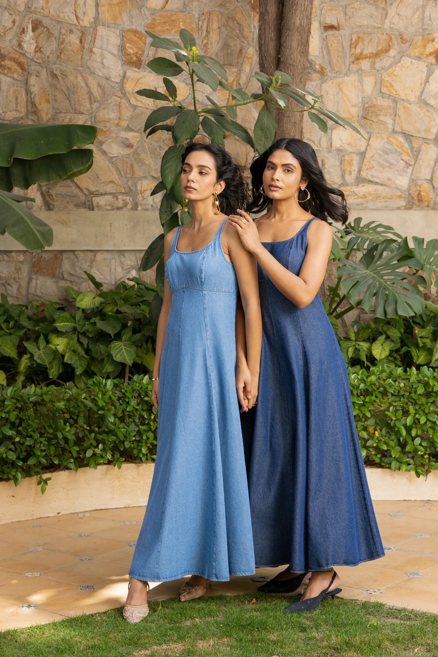 Breeze Dress Light Wash Stitch
