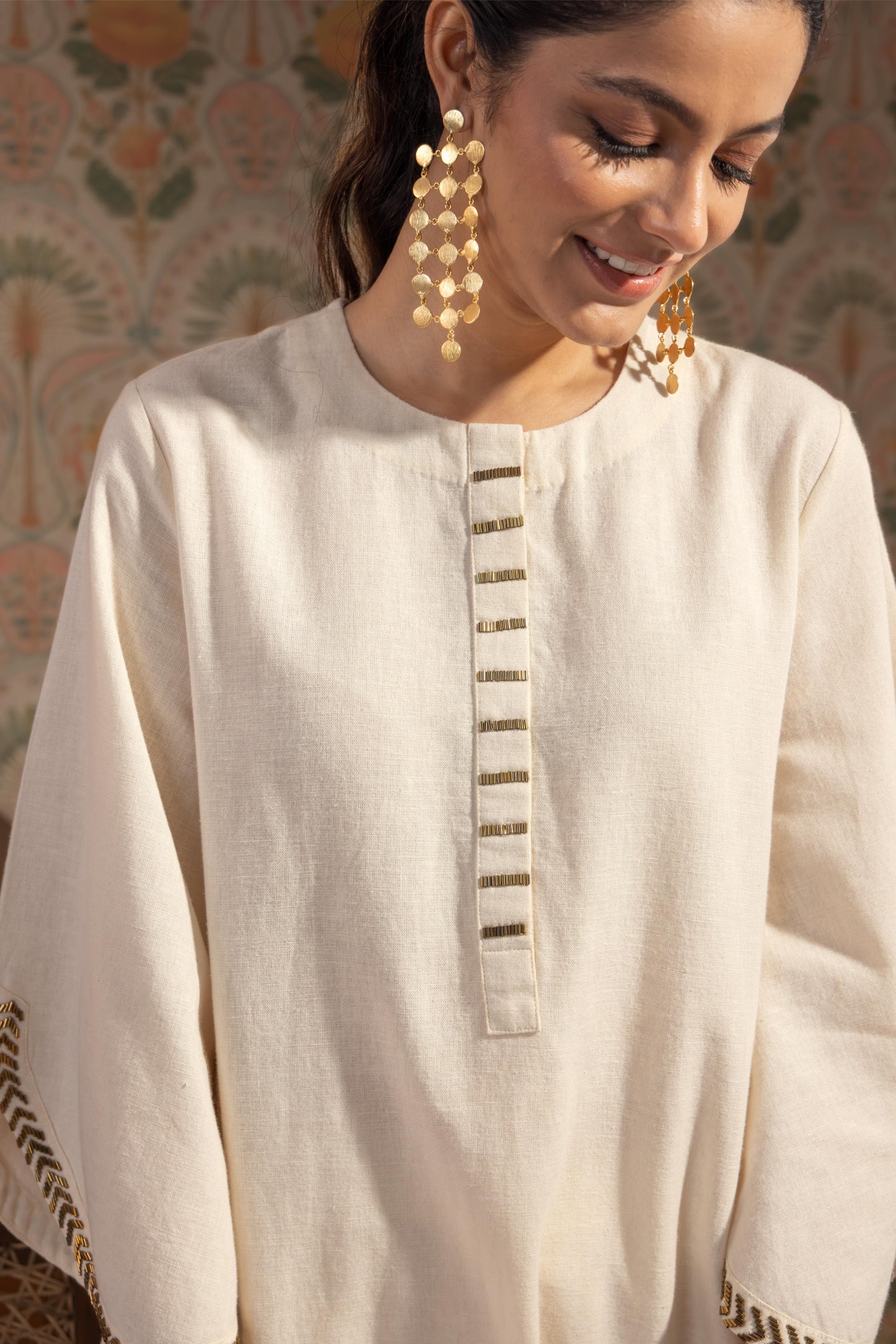 NOOR - KURTA AND PANT SET IVORY