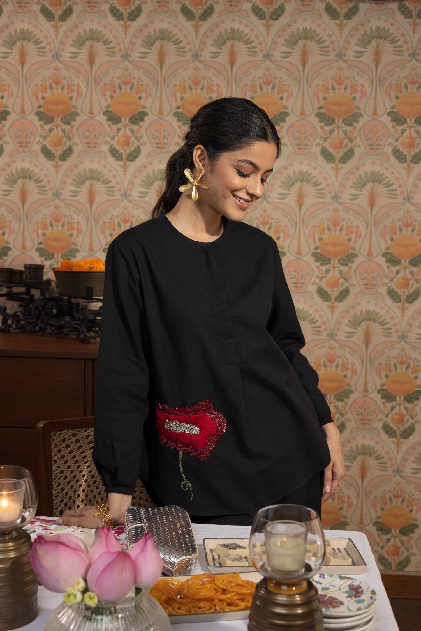 FLORIAN LINEN - CO-ORD SET BLACK