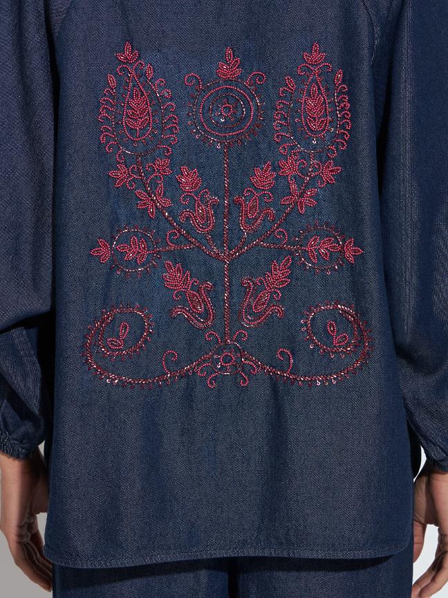 Aura Shirt Dark Wash Boho
