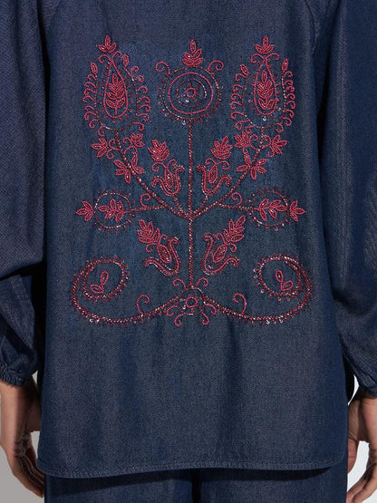 Aura Shirt Dark Wash Boho