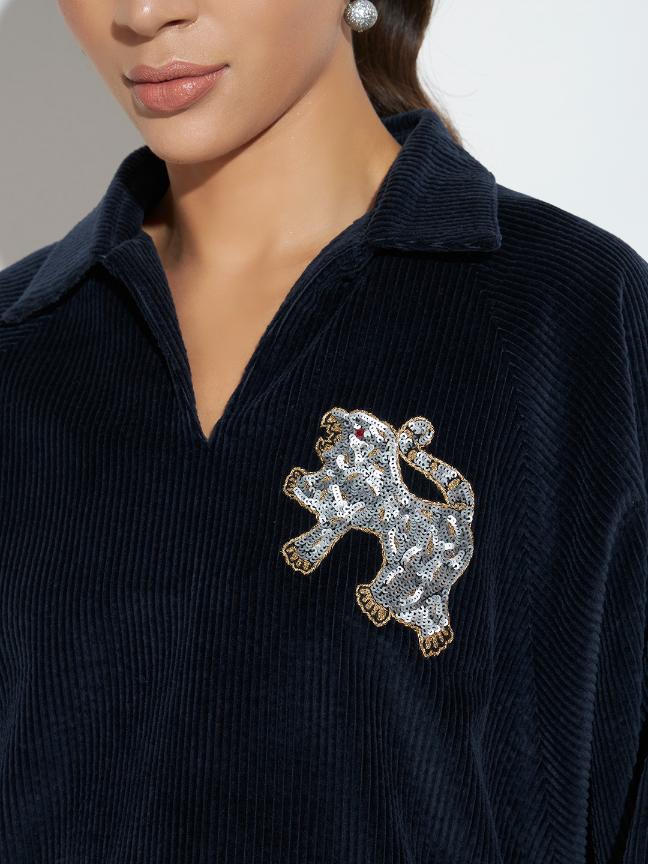 AURA TIGER - CO-ORD SET NAVY