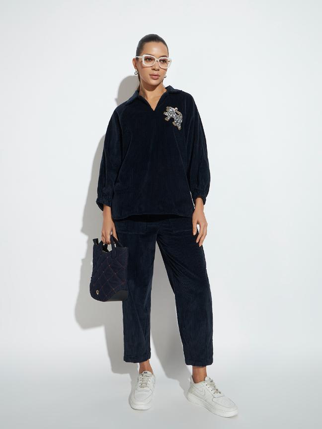 AURA TIGER - CO-ORD SET NAVY