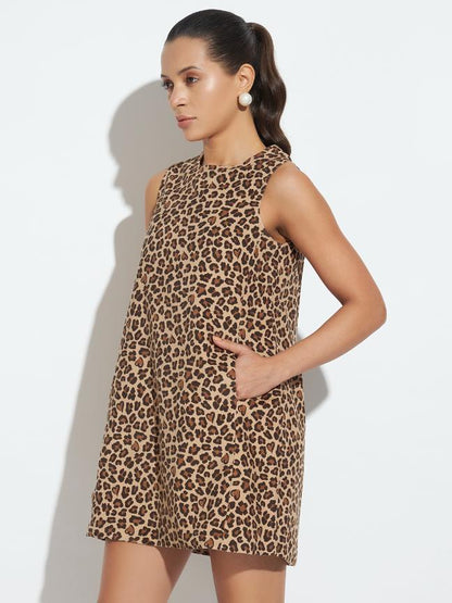 MINI - DRESS ANIMAL PRINT