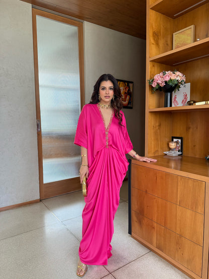 Moonlight Kaftan Dark Pink Astra