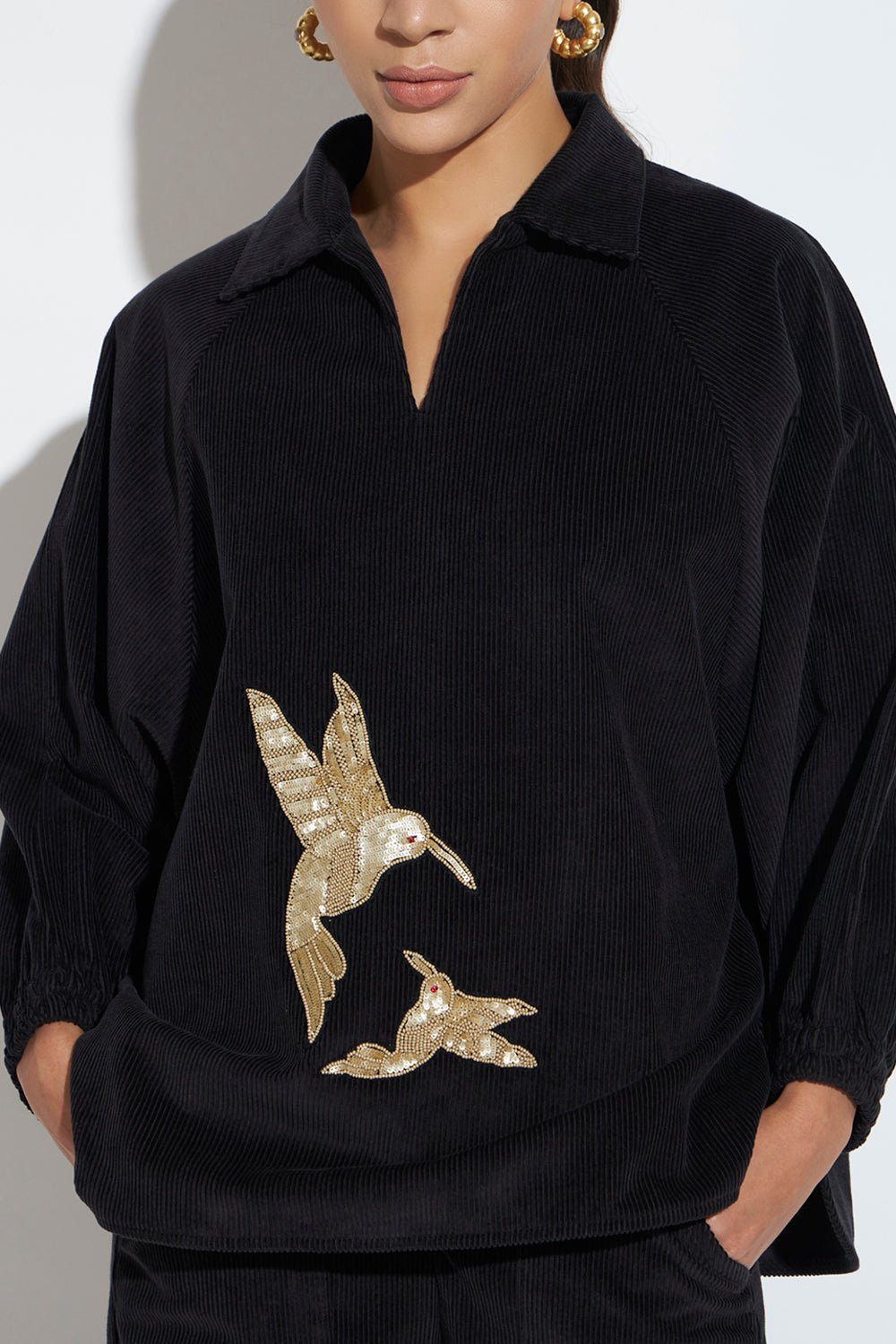 AURA FLY BIRD - SHIRT BLACK