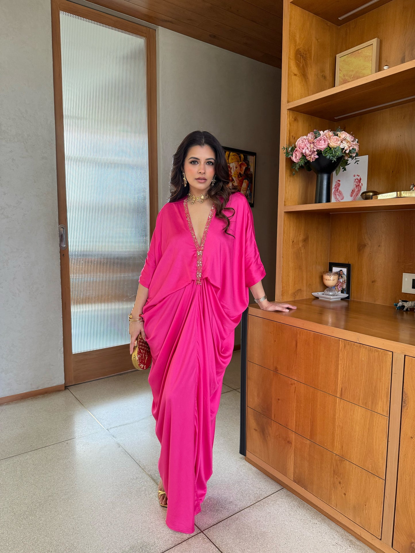 Moonlight Kaftan Dark Pink Astra