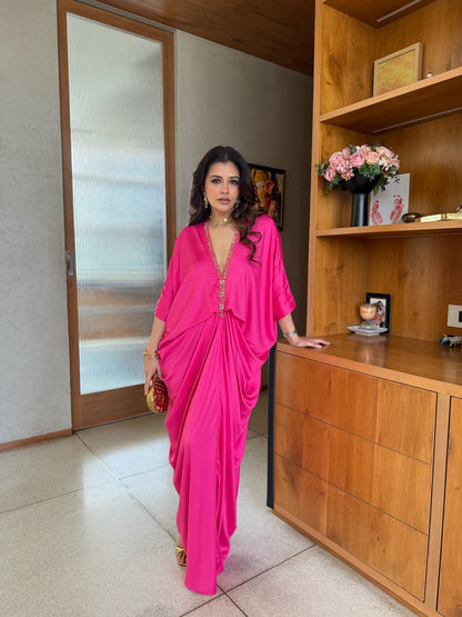 Moonlight Kaftan Dark Pink Astra