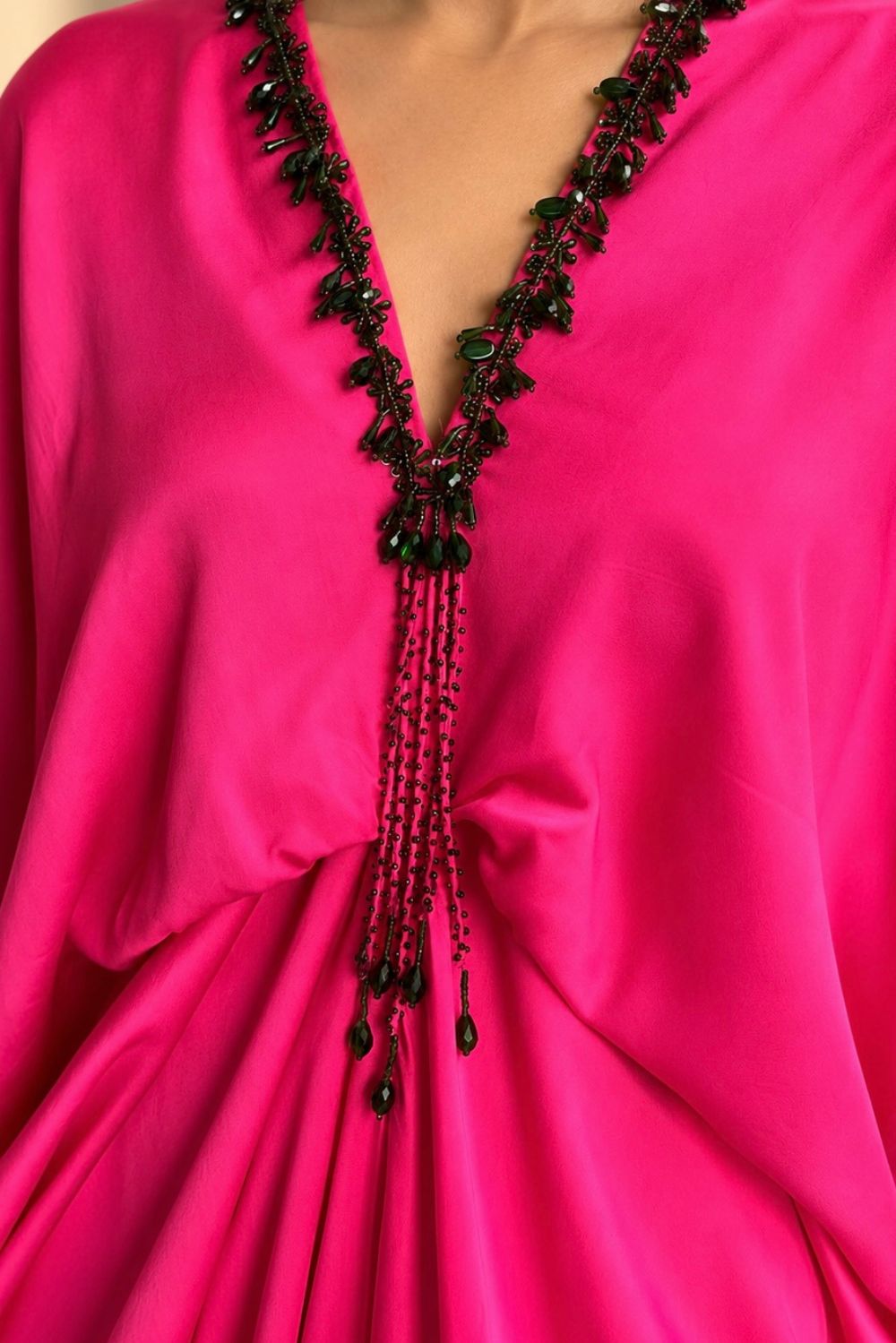 Twilight Kaftan Pink Droplets