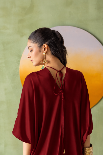 Moonlight Kaftan Burgundy Astra
