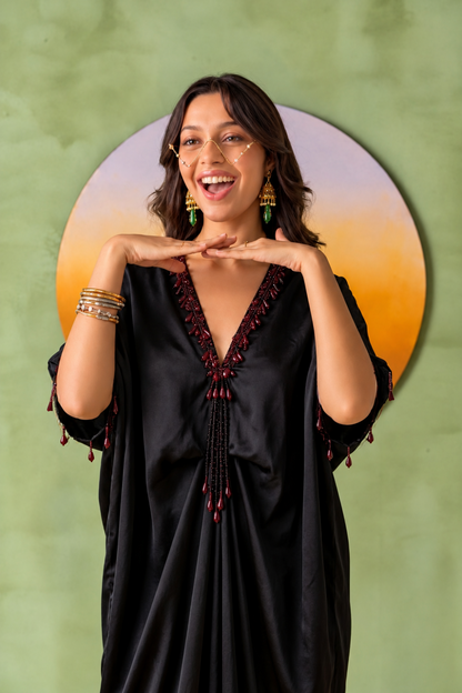 Twilight Kaftan Black Droplets