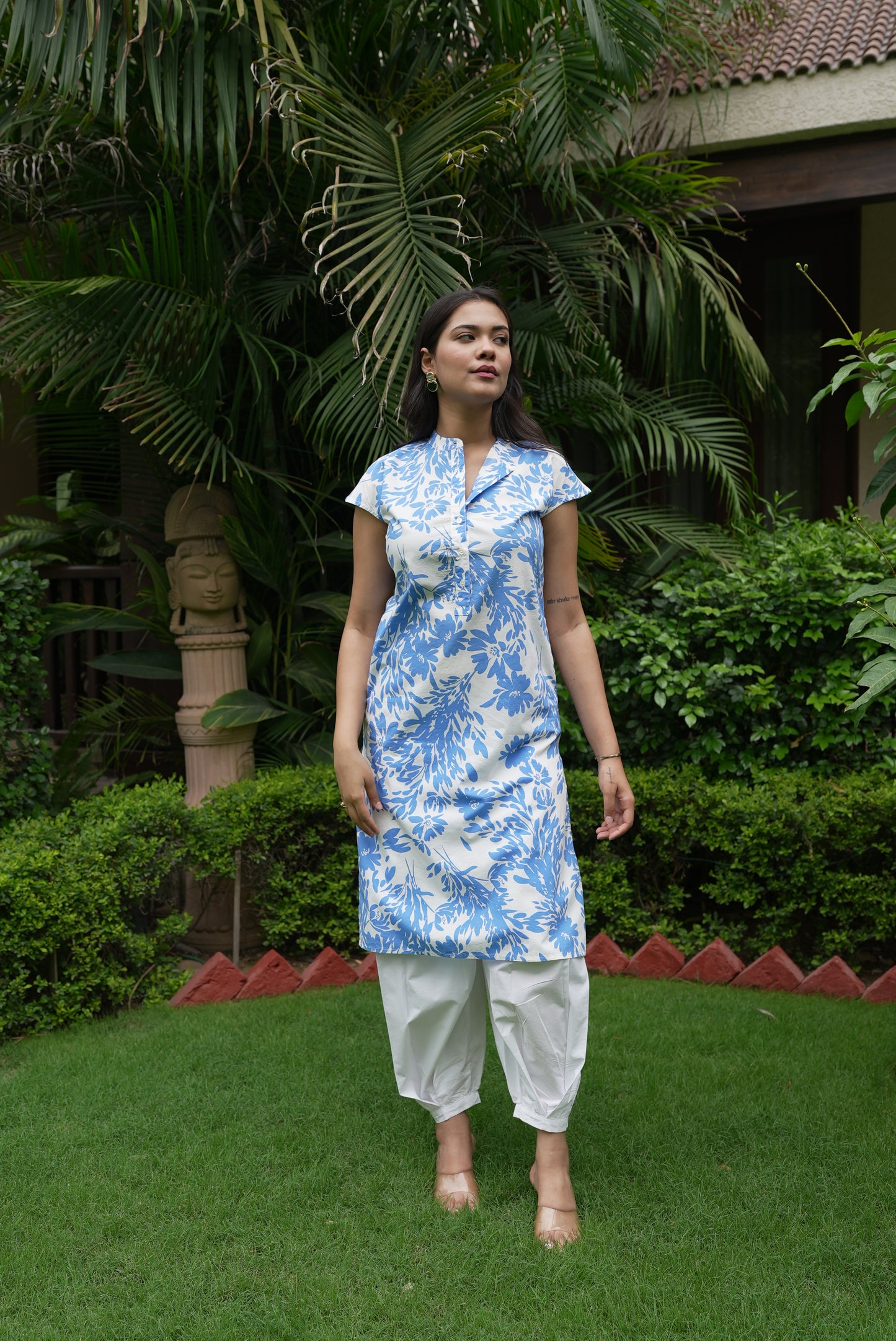 Daisy Kurta - Printed Blue