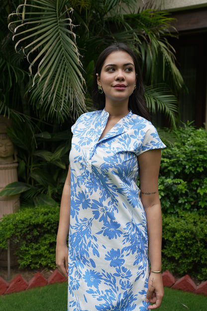 Daisy Kurta - Printed Blue