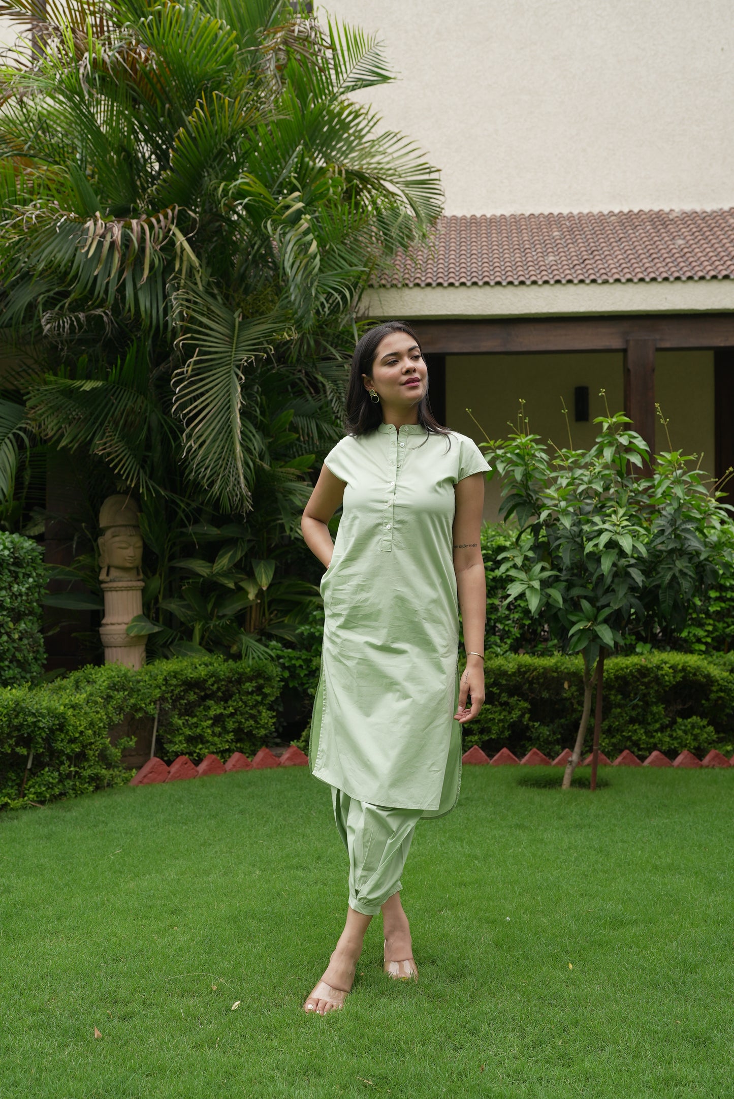 Daisy Kurta - Mint Green
