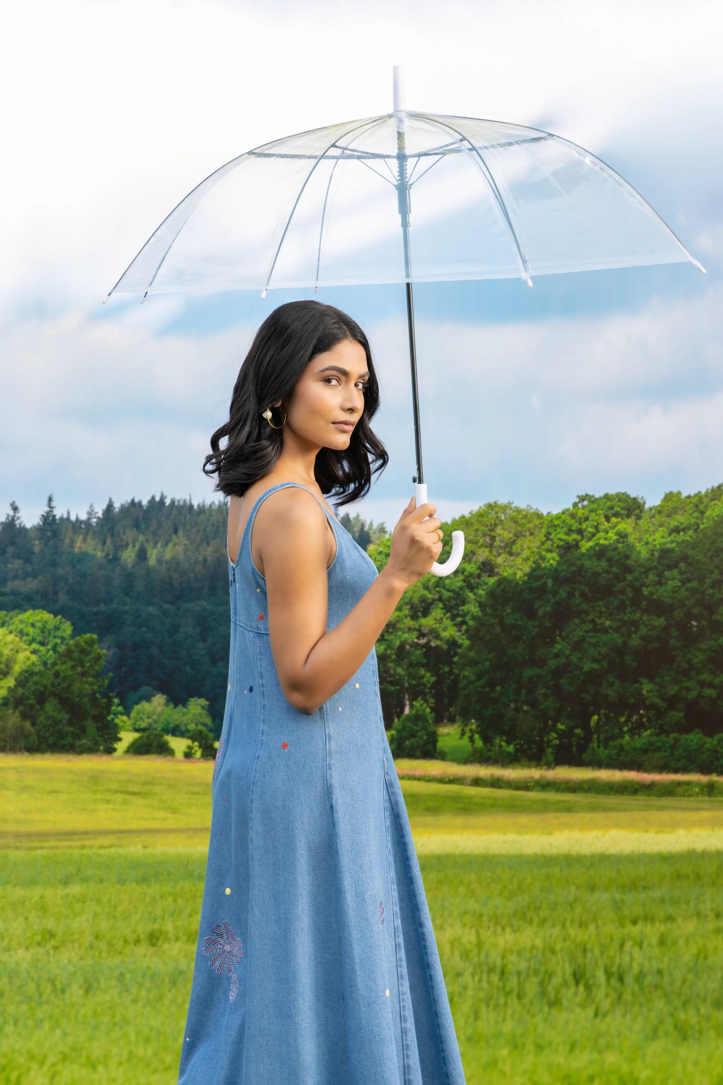 Breeze Dress Light Wash Bloom