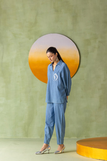 Aura Shirt Light Wash Constellation