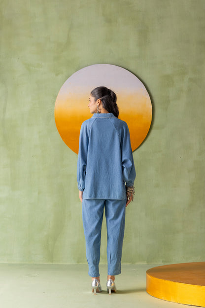 Aura Shirt Light Wash Constellation