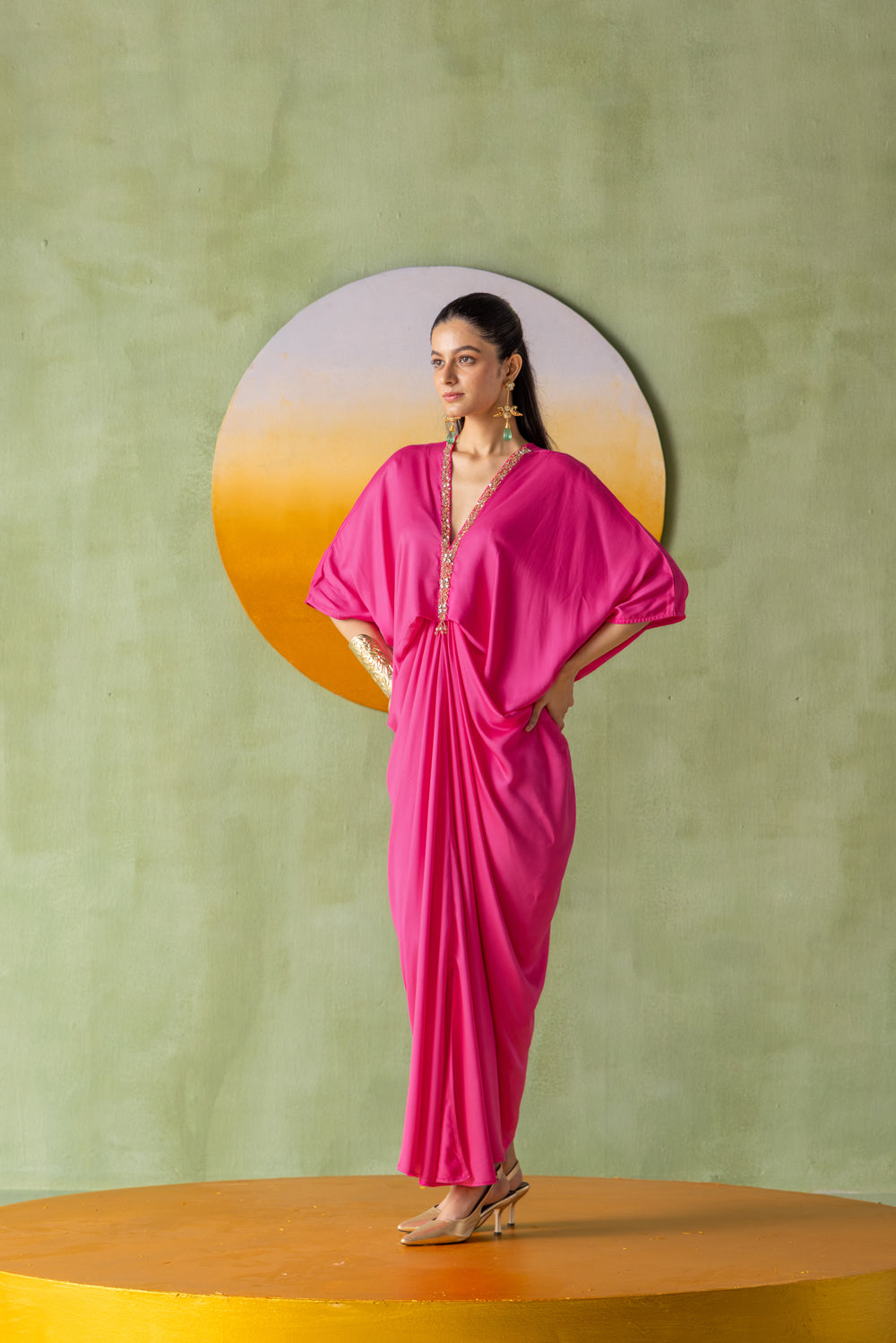 Moonlight Kaftan Dark Pink Astra