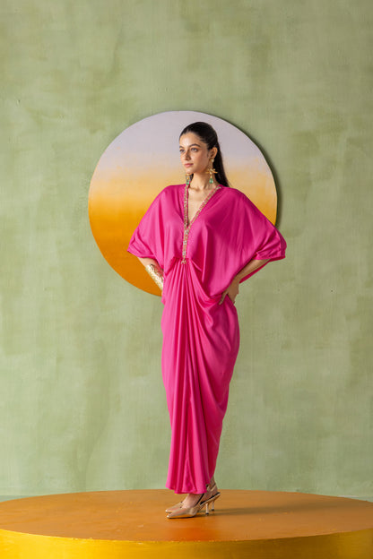 Moonlight Kaftan Dark Pink Astra