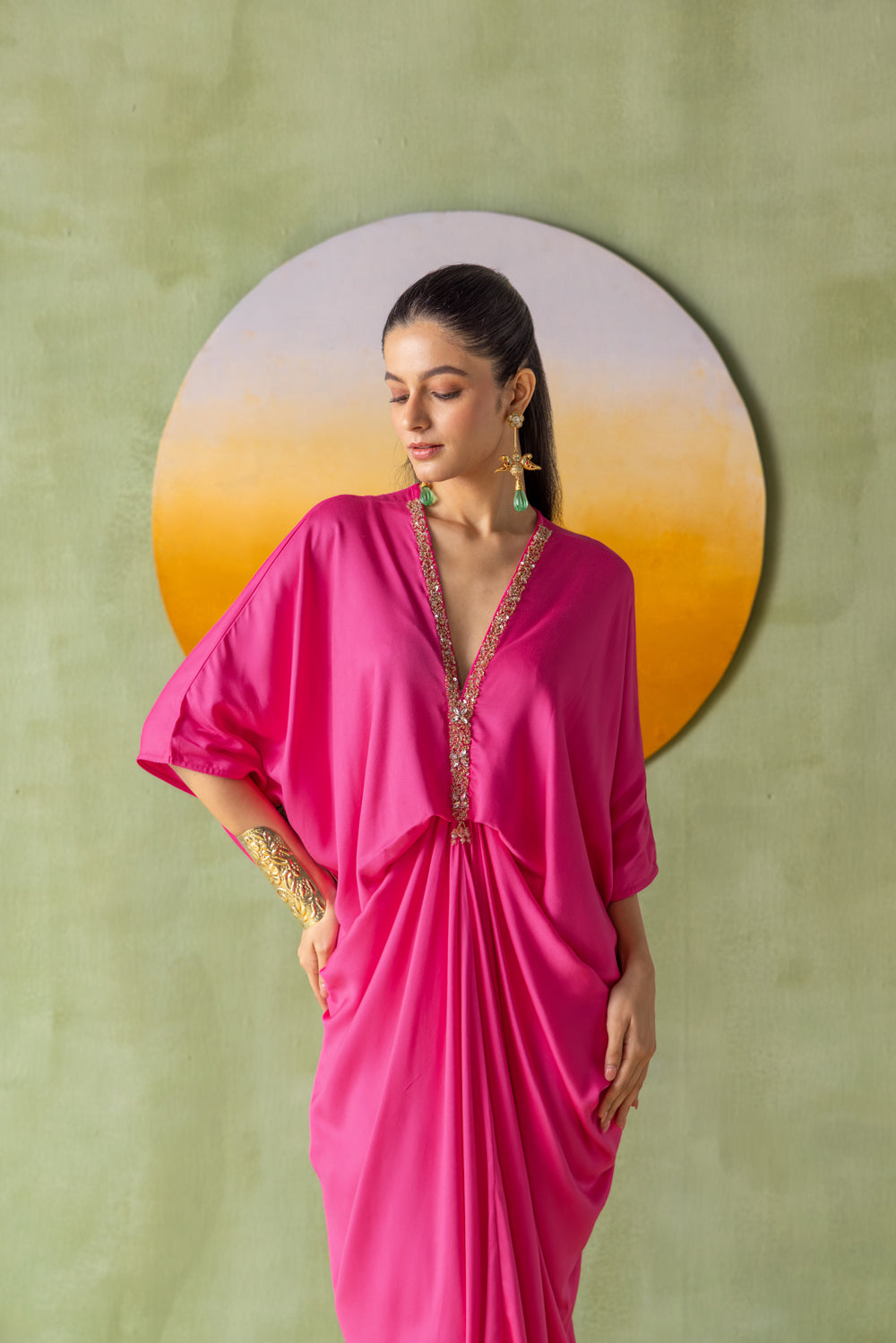 Moonlight Kaftan Dark Pink Astra