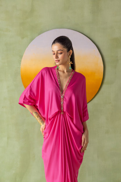 Moonlight Kaftan Dark Pink Astra