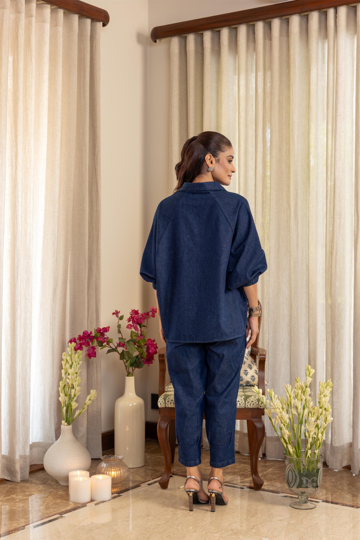 AURA DRAGONFLY CORDSET DARK WASH DENIM