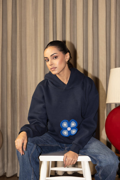 BLUE POPPY - HOODIE NAVY