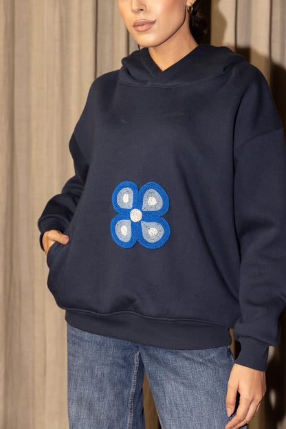 BLUE POPPY - HOODIE NAVY