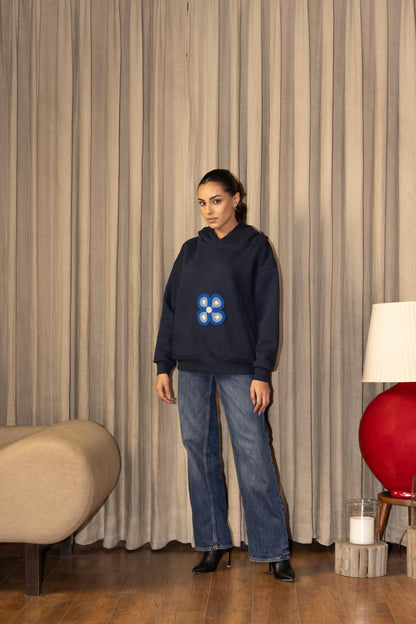 BLUE POPPY - HOODIE NAVY