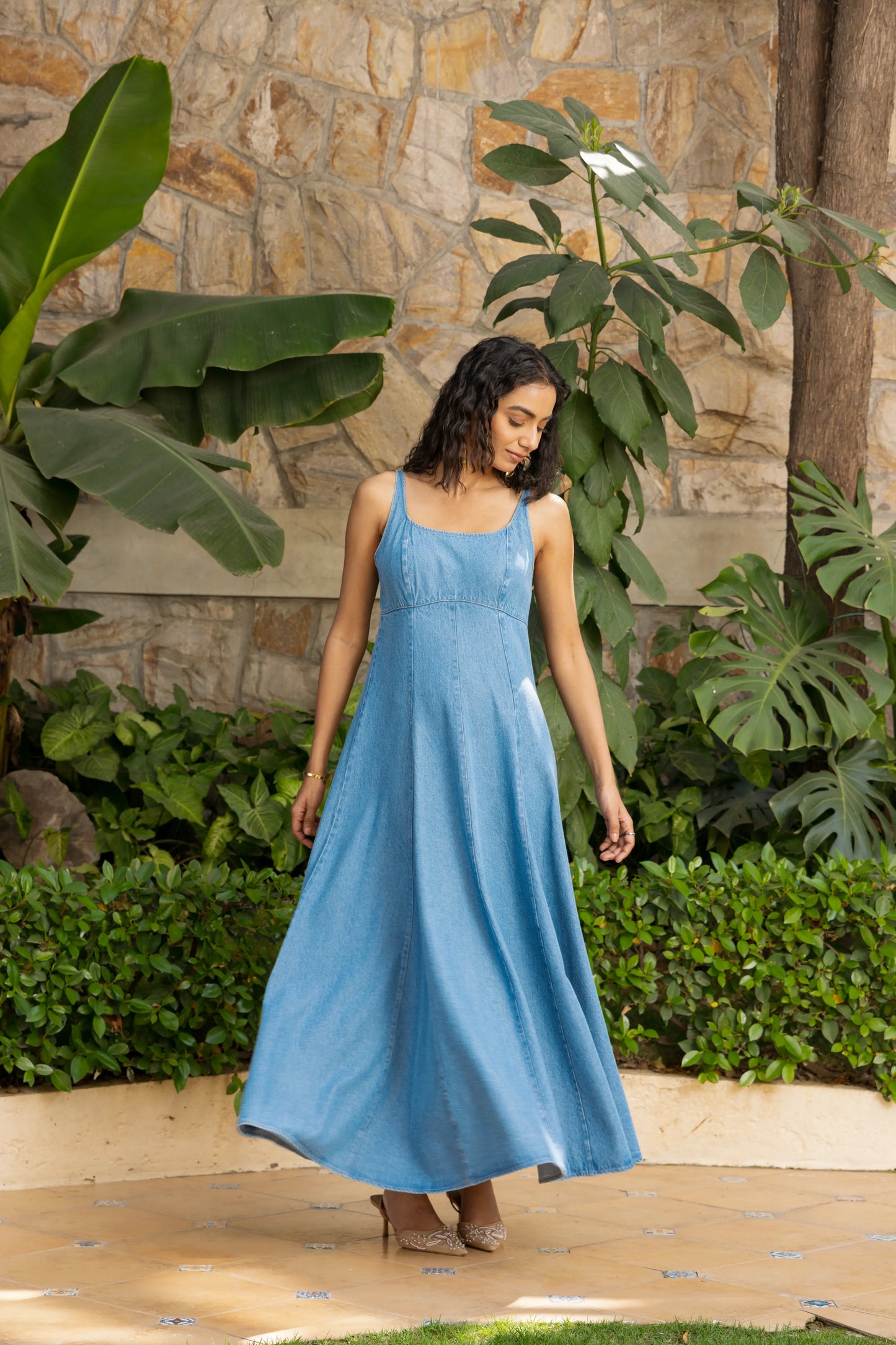 Breeze Dress Light Wash Stitch