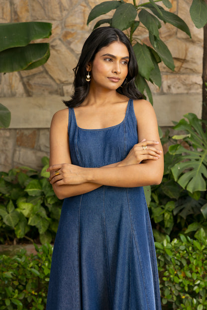Breeze Dress Dark Wash Stitch