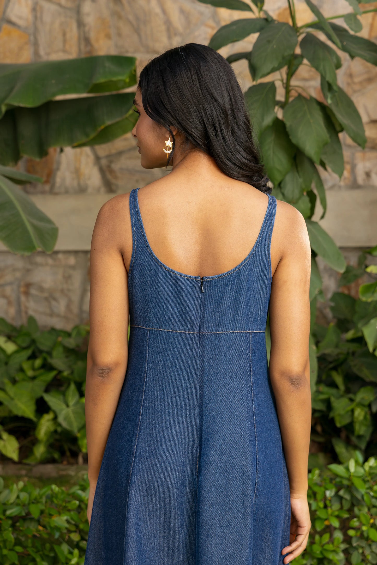 Breeze Dress Dark Wash Stitch