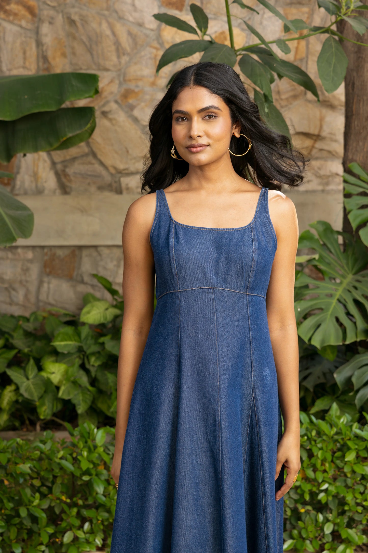 Breeze Dress Dark Wash Stitch