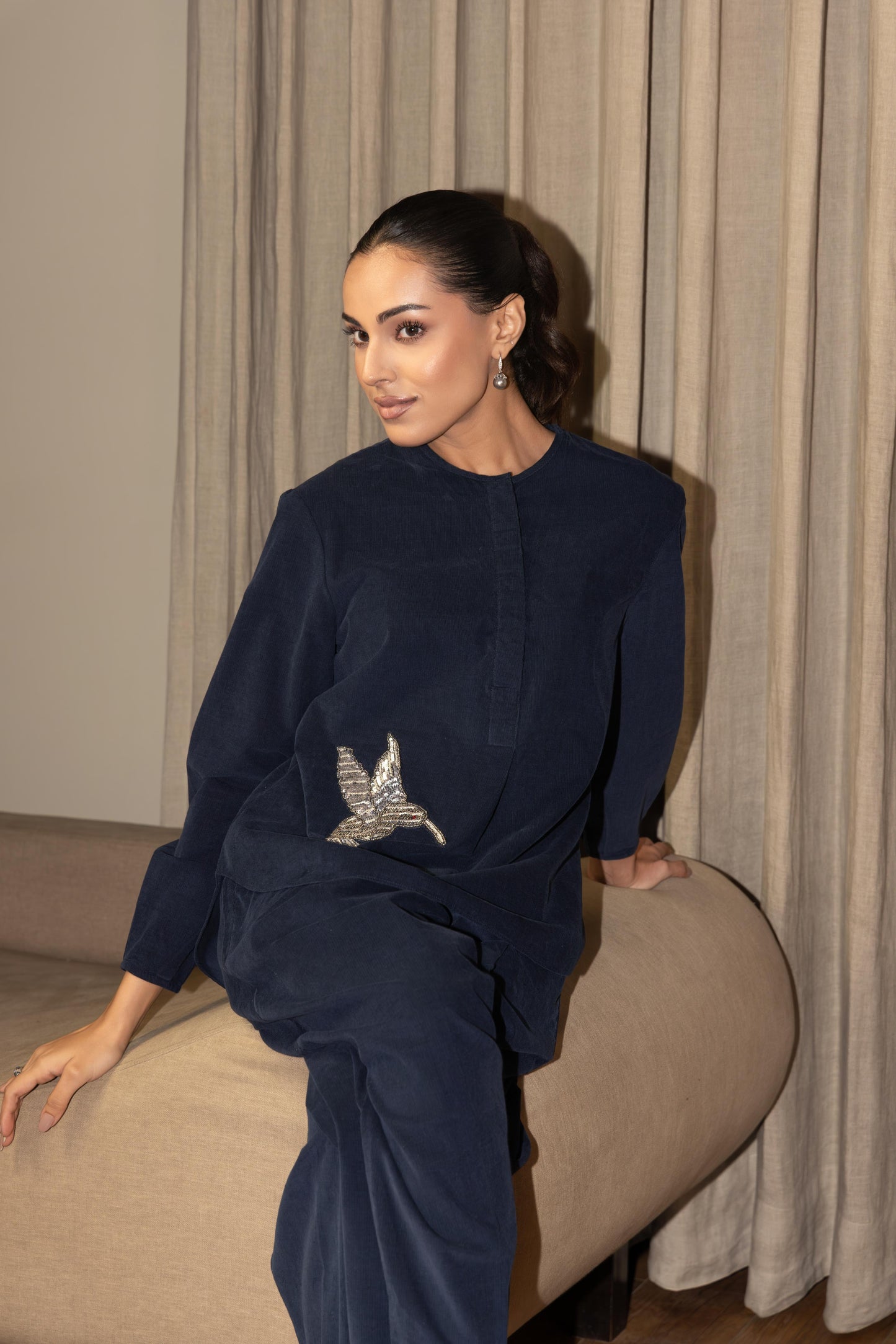 OLENA - CO-ORD SET NAVY