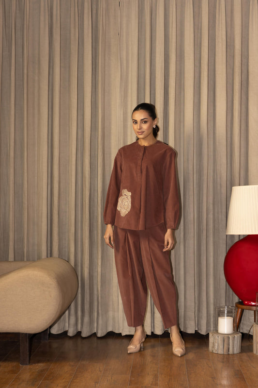 OLENA FLORA - CO-ORD SET RUST