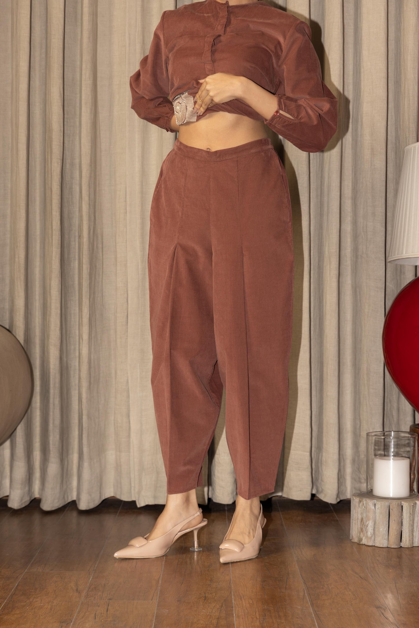 OLENA FLORA - CO-ORD SET RUST