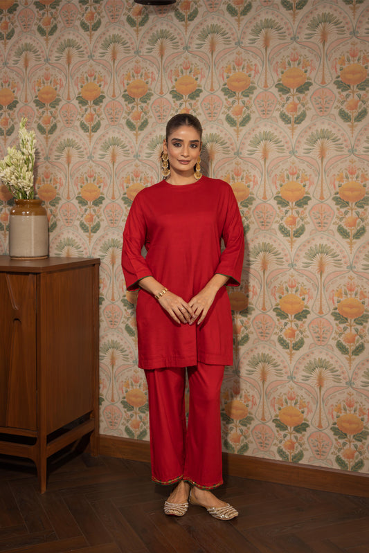KAAYA - CO-ORD SET MAROON