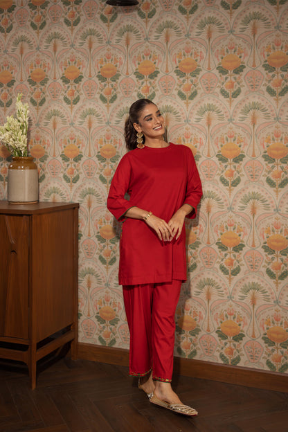 KAAYA - CO-ORD SET MAROON