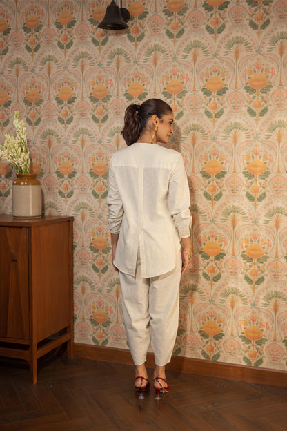 FLORIAN LINEN - CO-ORD SET IVORY