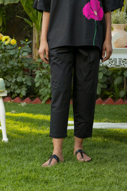 Bloomelle Co-ord Pant Set Black Petal Pop