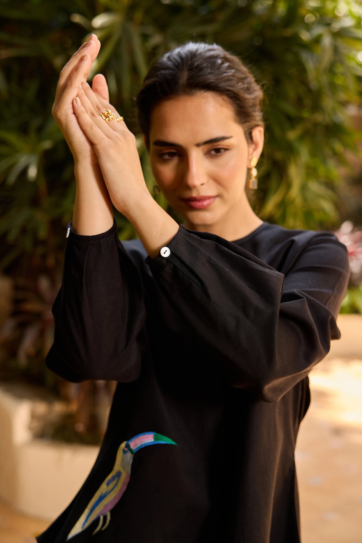 Olena Co-ord Pant Set Black Toucan