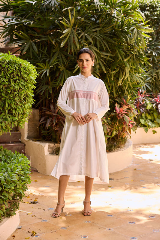 Lily Kurta Dress - White