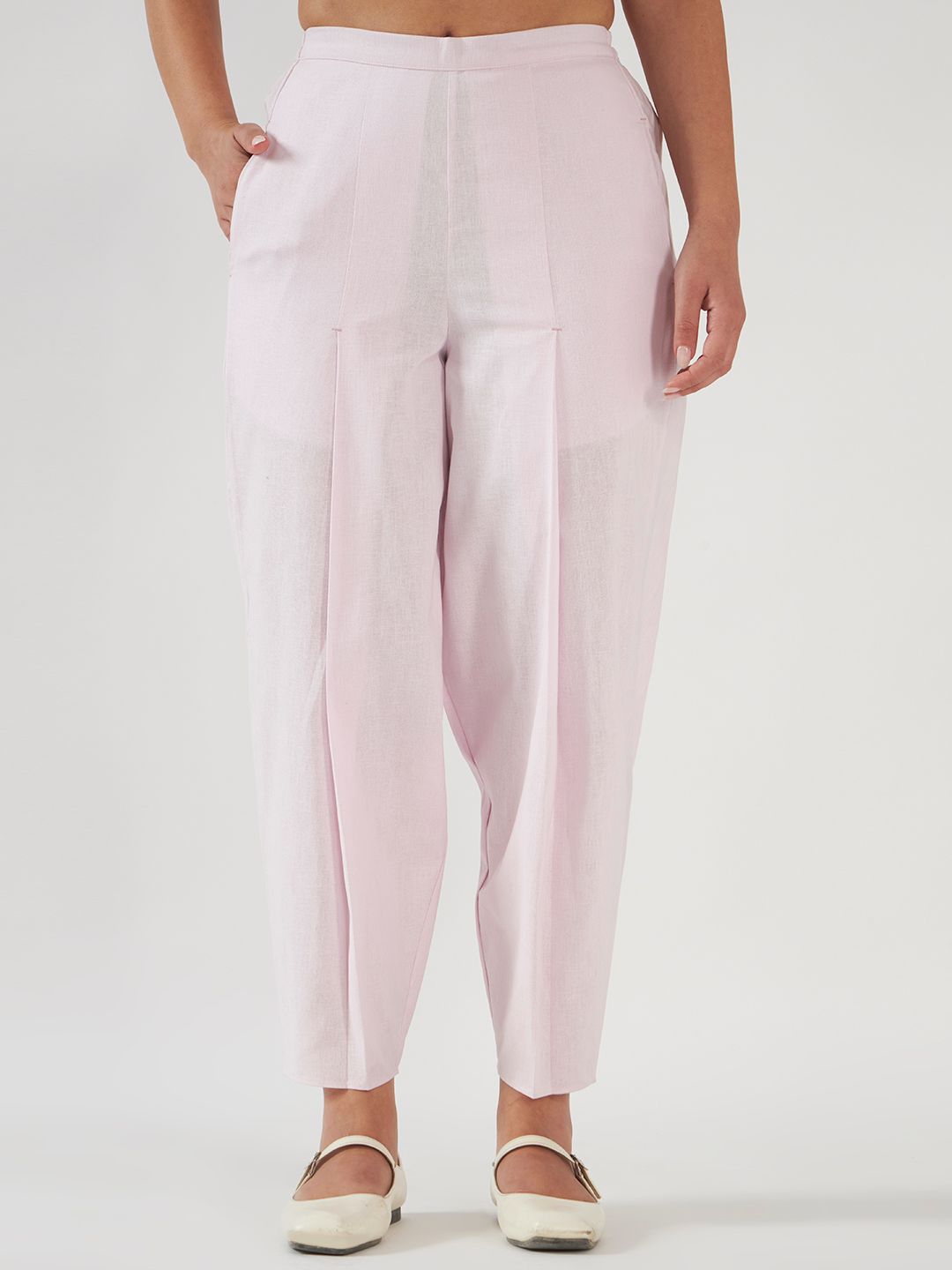 Florian Co-ord Pant Set Light Pink Anchor Thread Flower