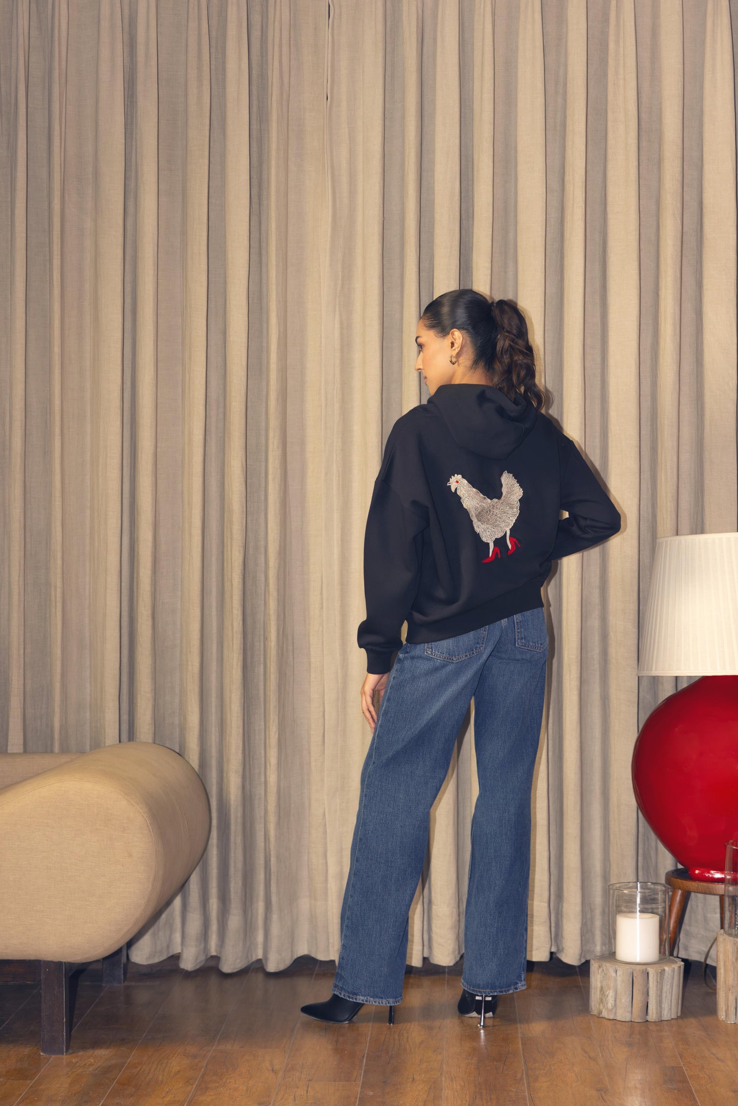 Flex Sweat Shirt Navy Hen