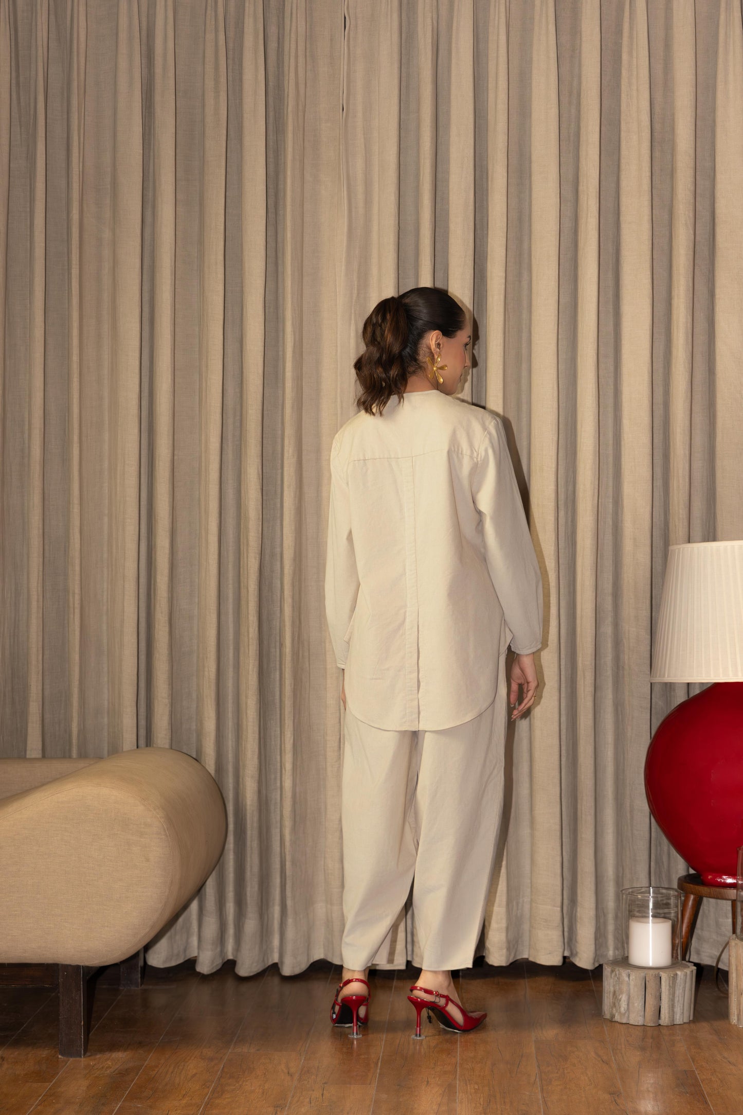 OLENA FLORA - CO-ORD SET BEIGE