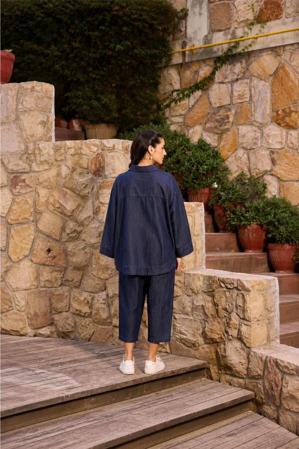 June Co-ord Pant Set Dark Wash