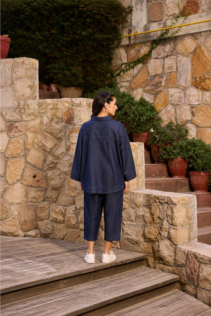 June Co-ord Pant Set Dark Wash
